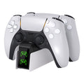 RGB Controller Charging Station for PS5 Dual Fast Charger RGB Indicator Charging Stand Docking Station for PS5 Gamepad